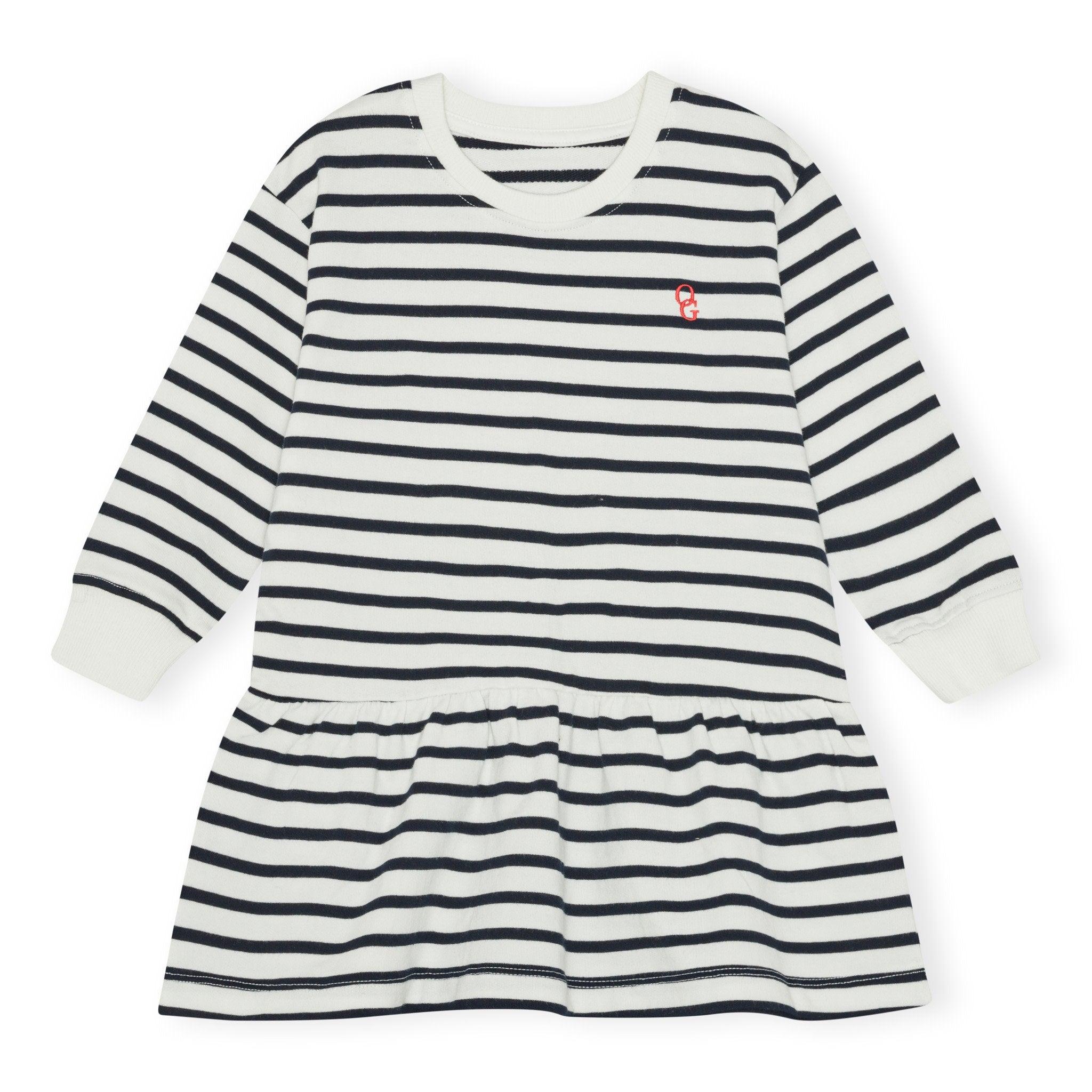 Sailor kjole - stribet sweat
