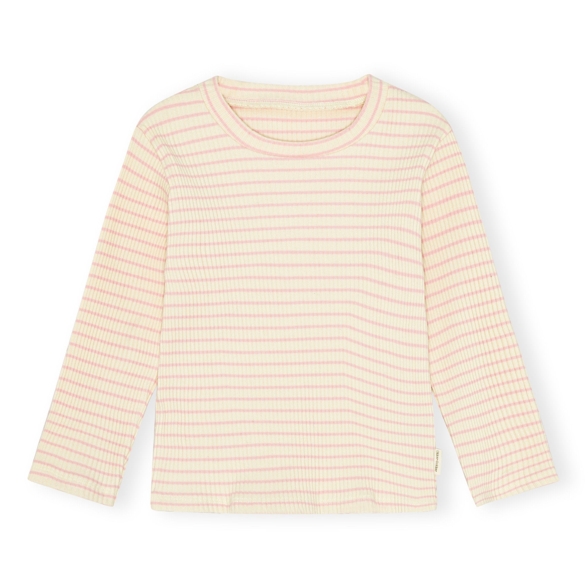 chunky rib bluse - artichoke eller rosey stripes