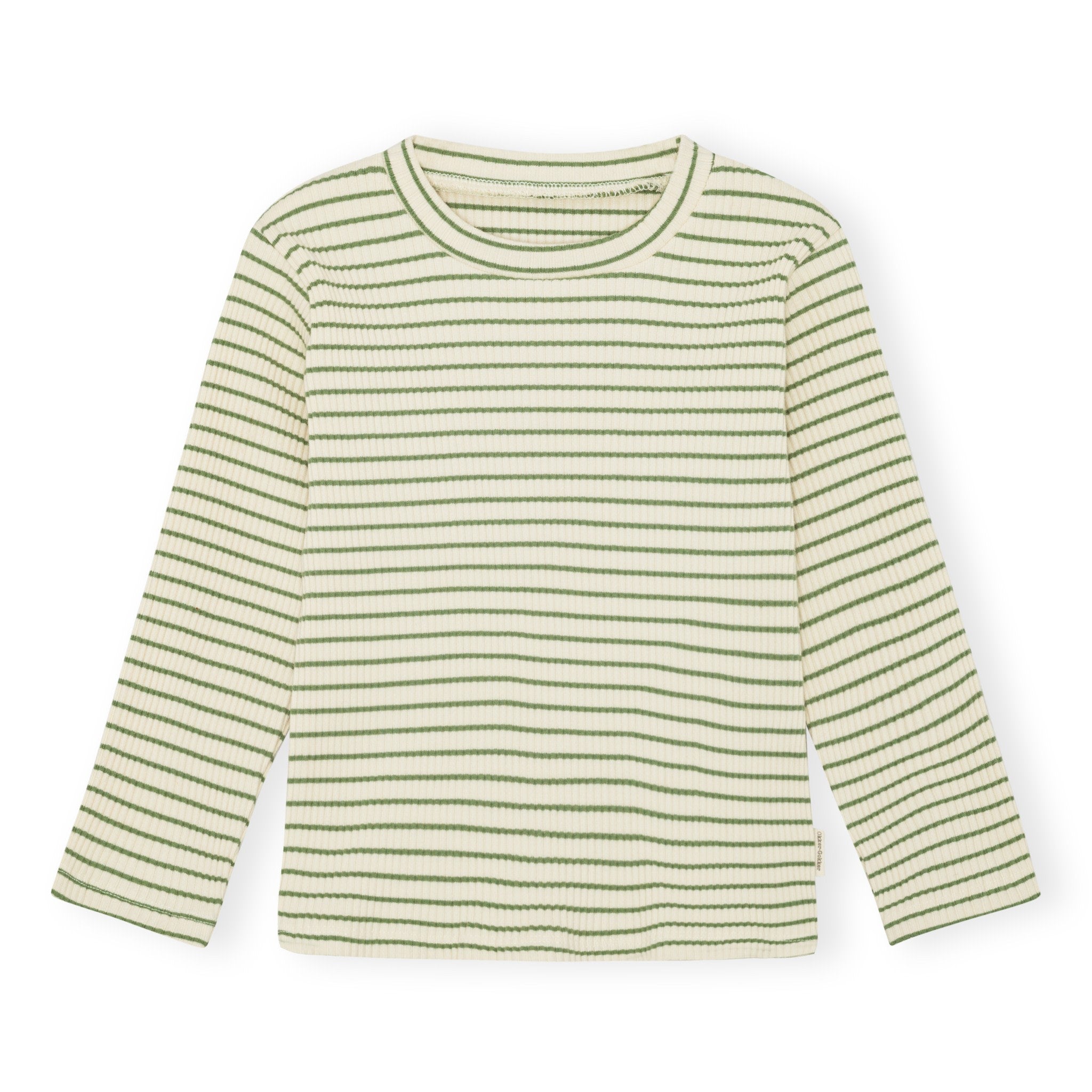 chunky rib bluse - artichoke eller rosey stripes
