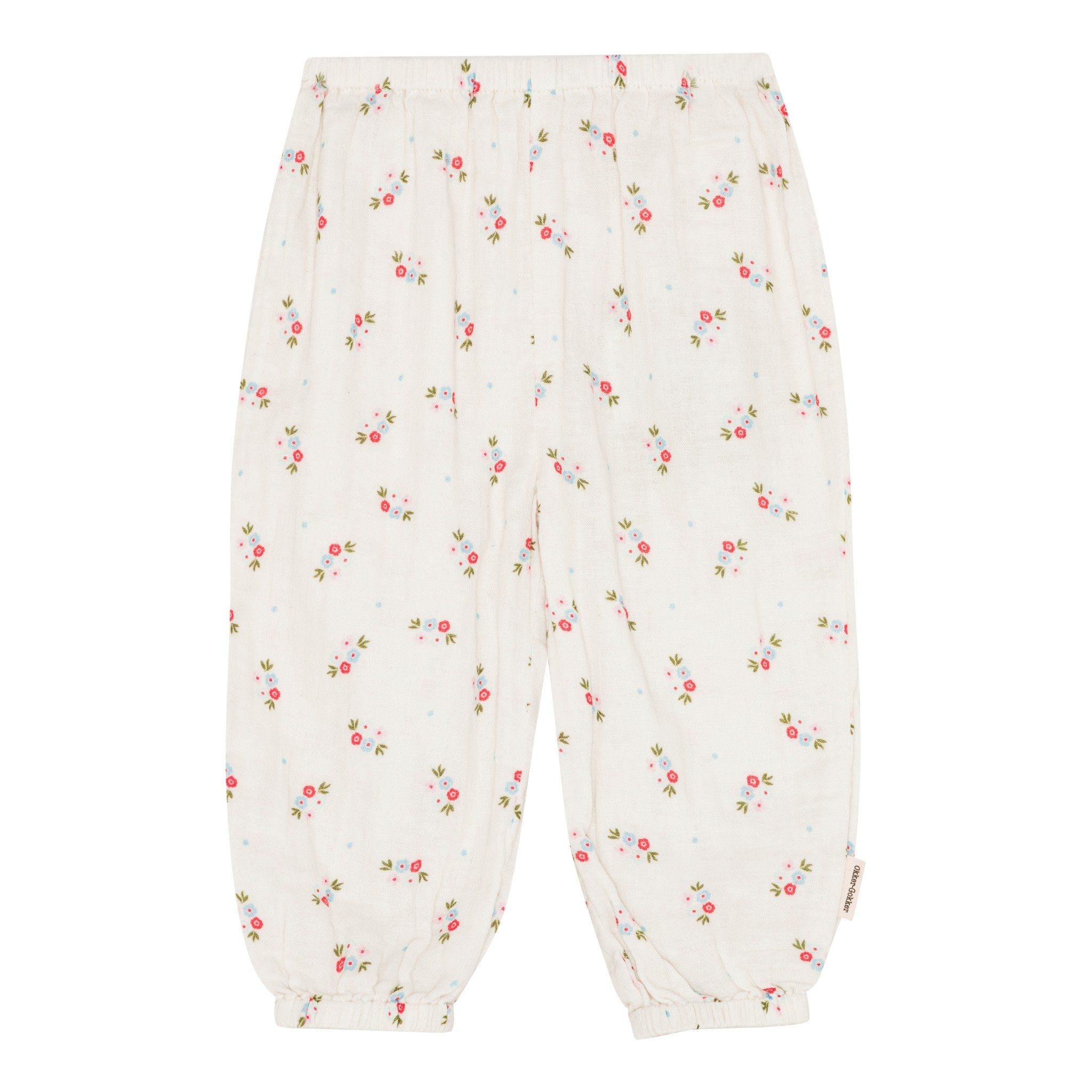 Muslin bukser - blue floral