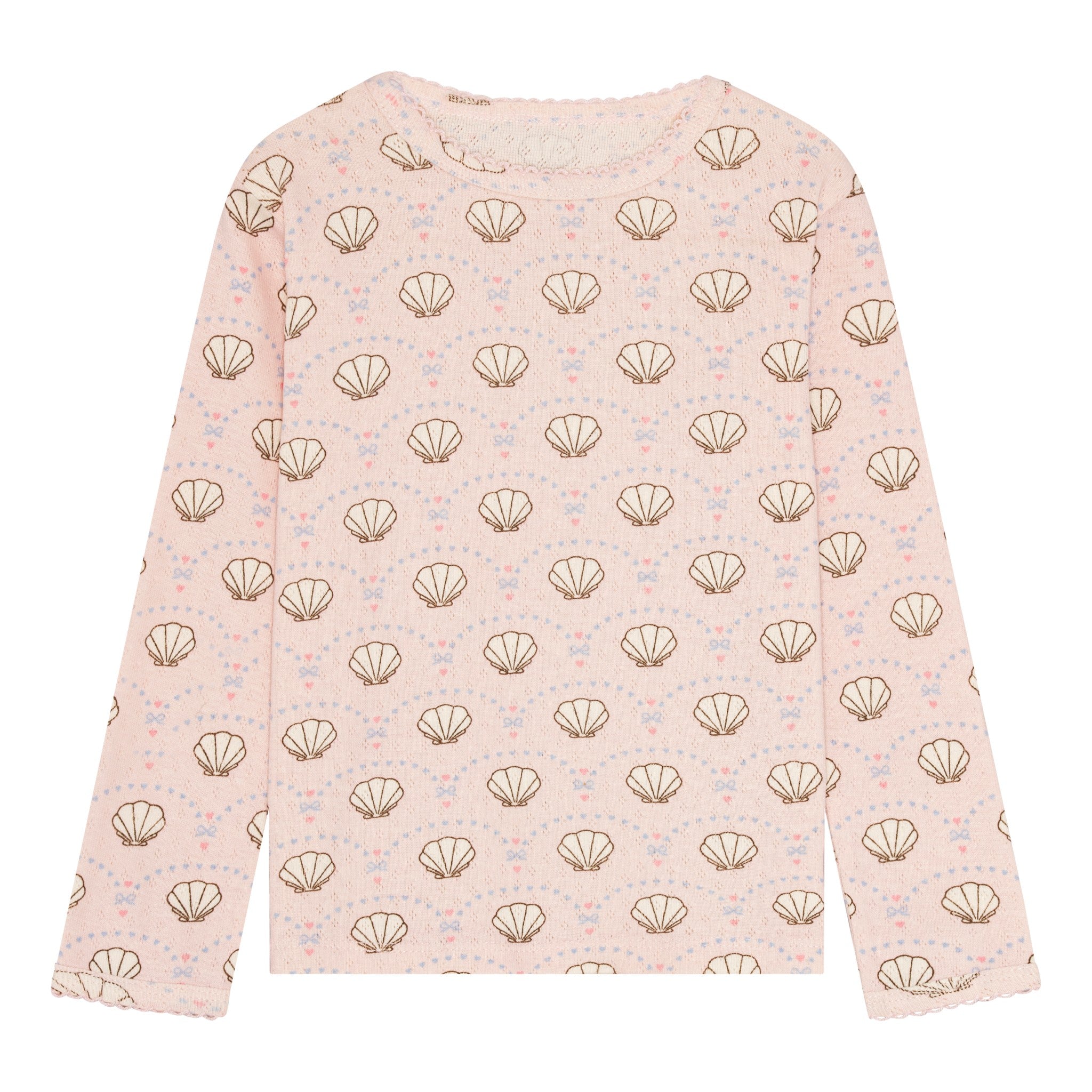 pointelle bluse - bow shell