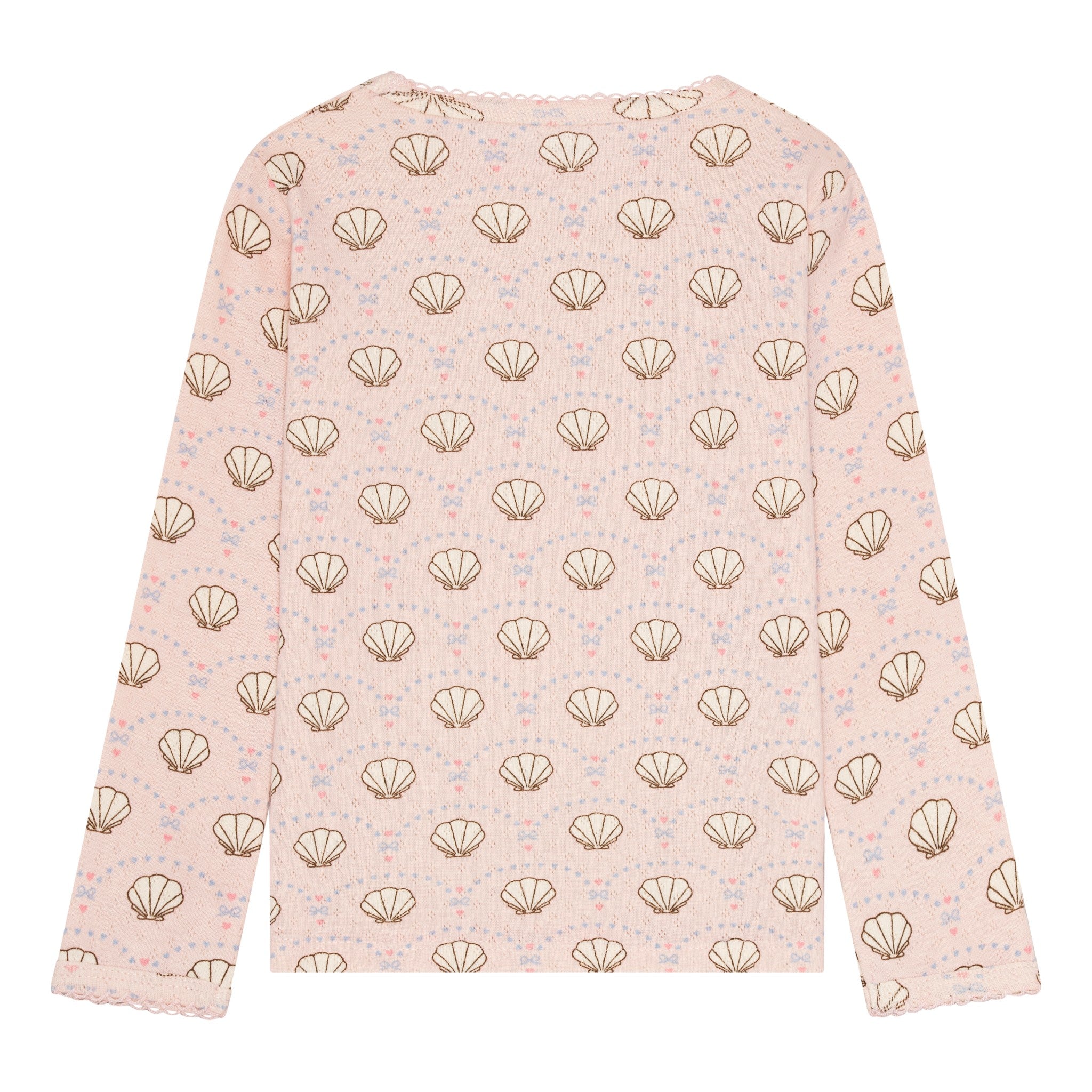 pointelle bluse - bow shell