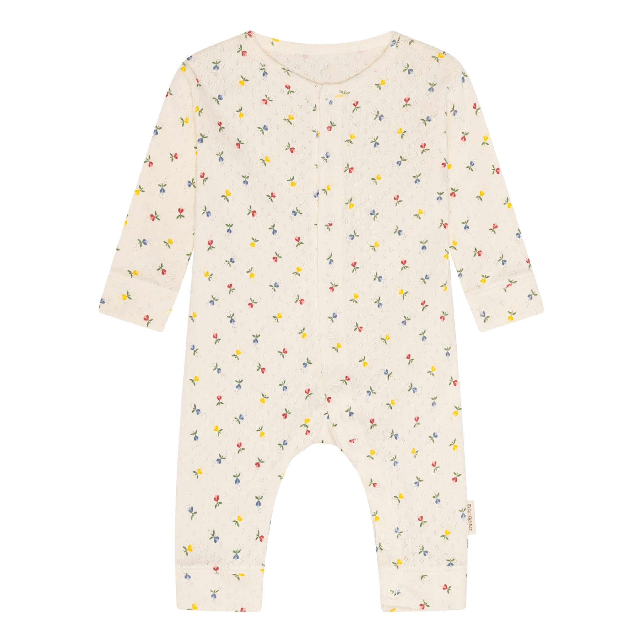 pointelle onesie - fluffy bell multi