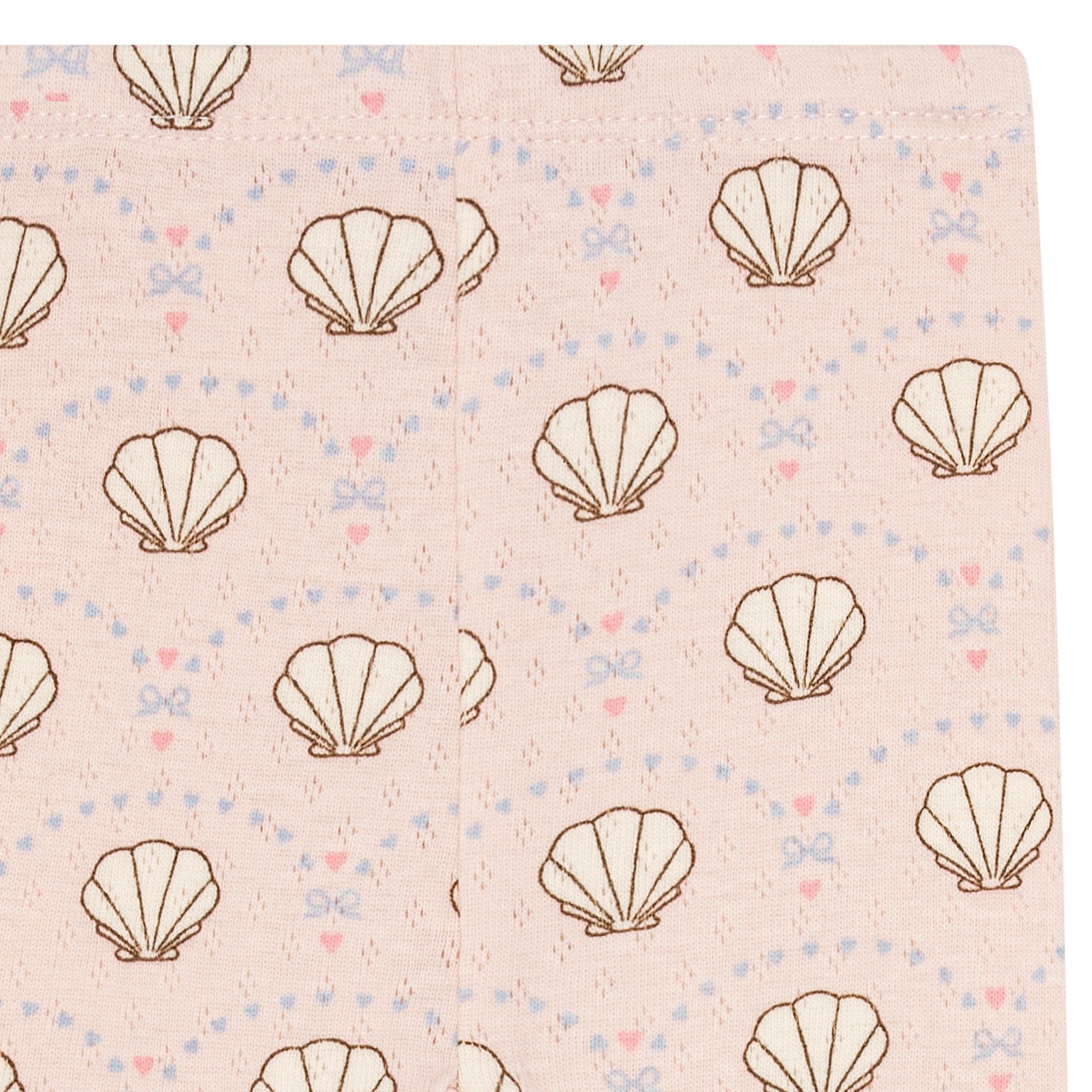 pointelle onesie - bow shell