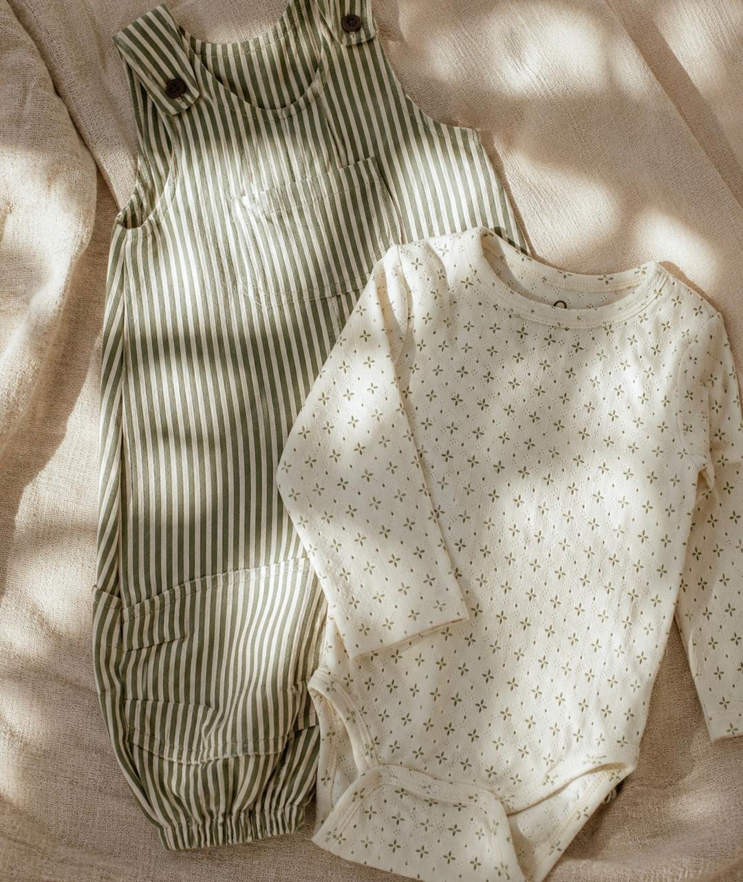 Baby overalls - milkboy green