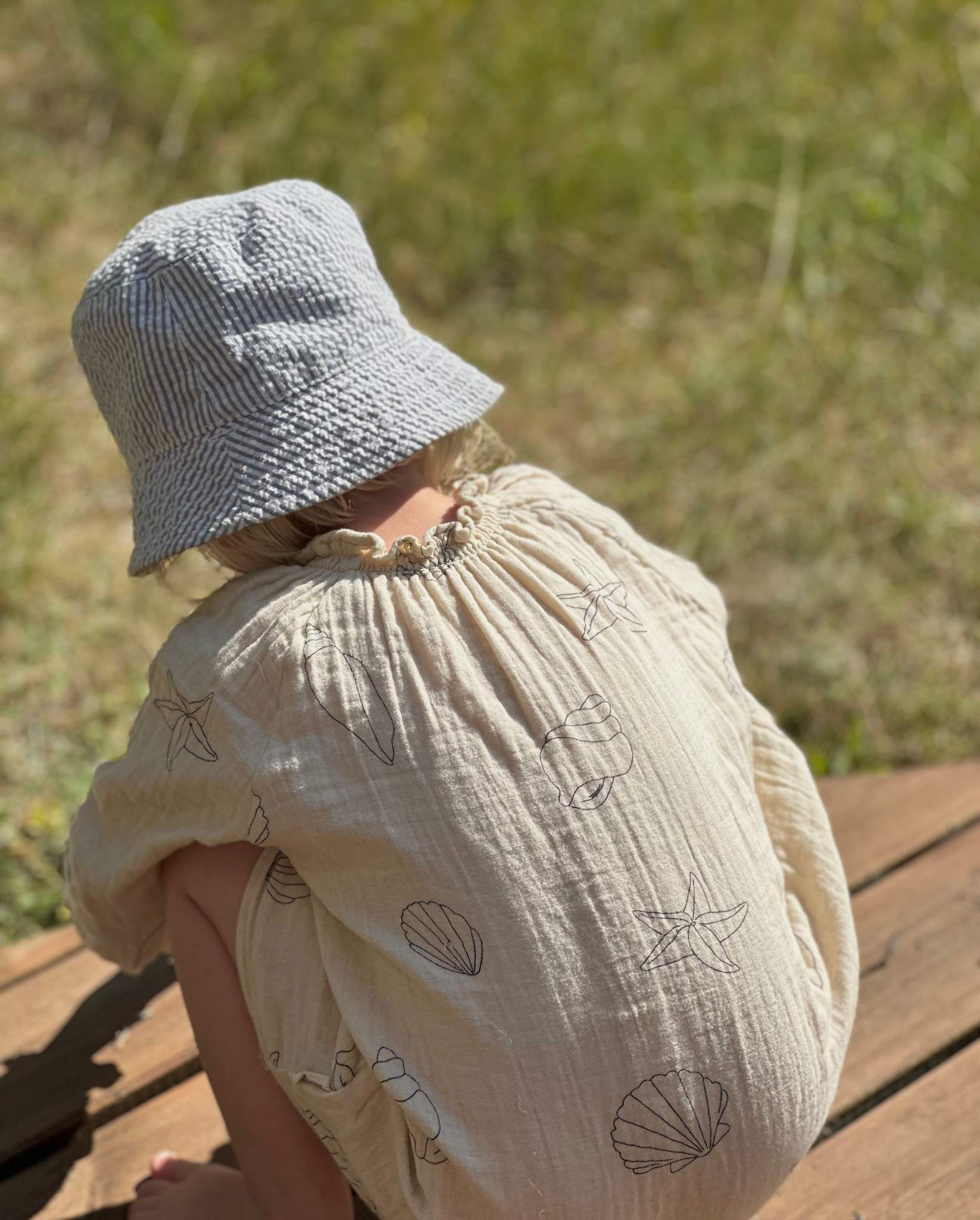 Seashell muslin bluse