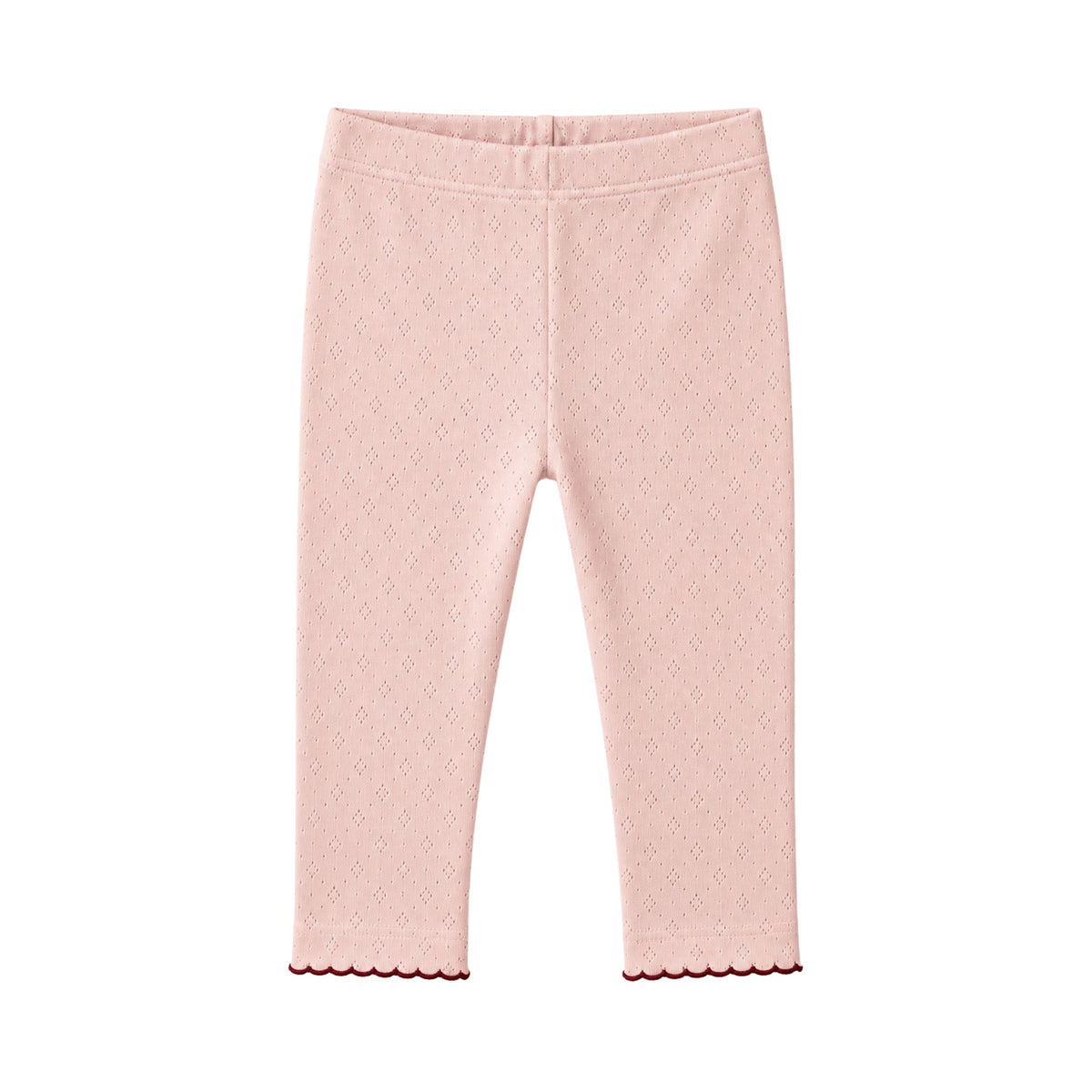 Pointelle leggings - blush lace