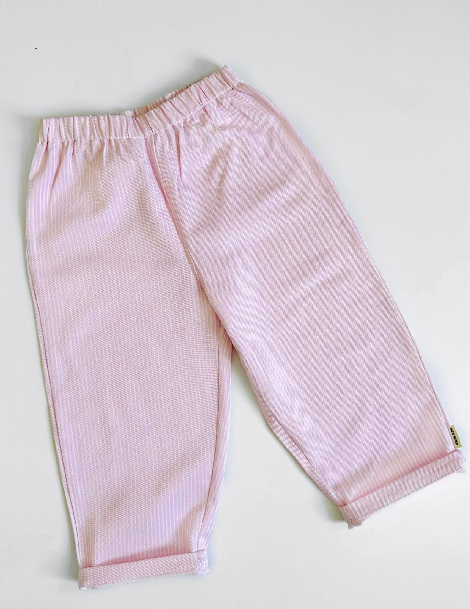 Gestreifte Milk Boy-Hose - rosa/weiß