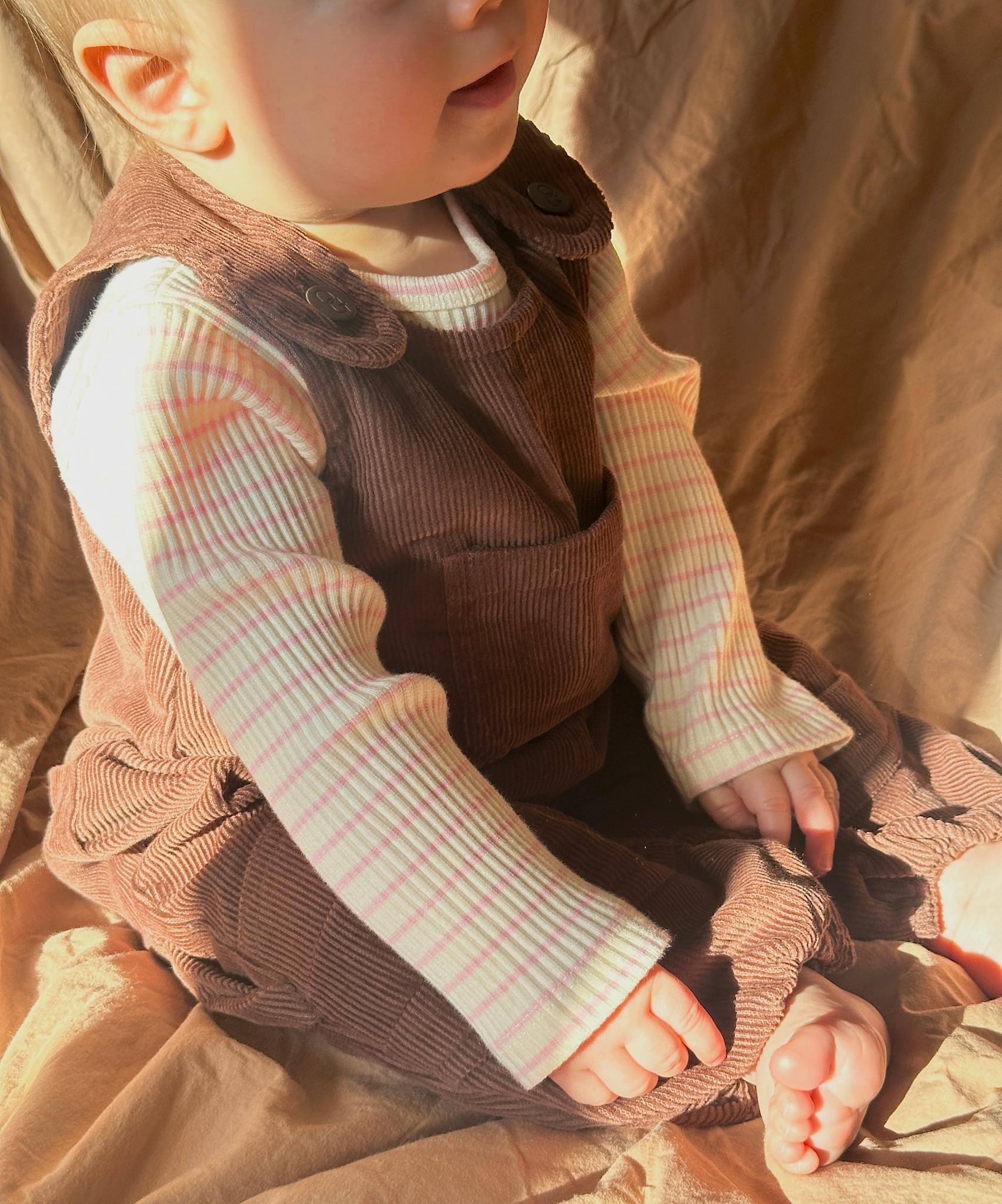 chunky rib body - artichoke eller rosey stripes