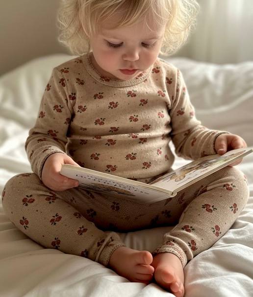 Pointelle bluse - autumn bloom