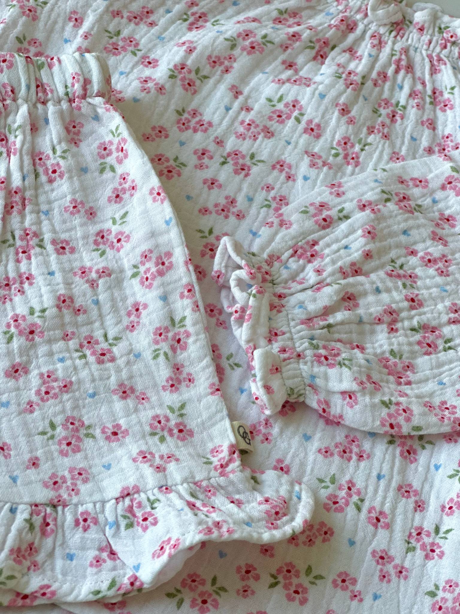 muslin shorts - blossom bliss