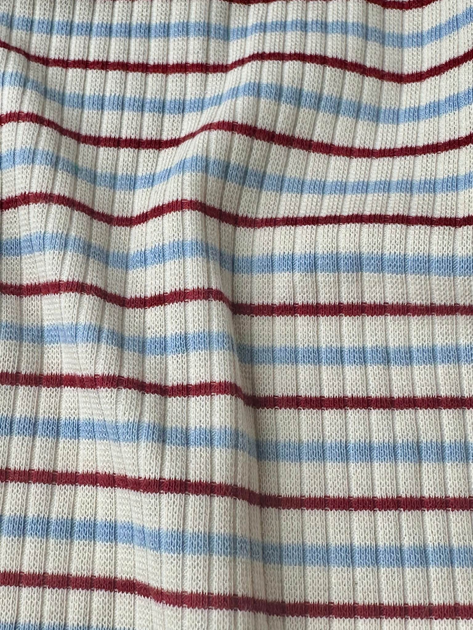 rib bluse - seaside stripe