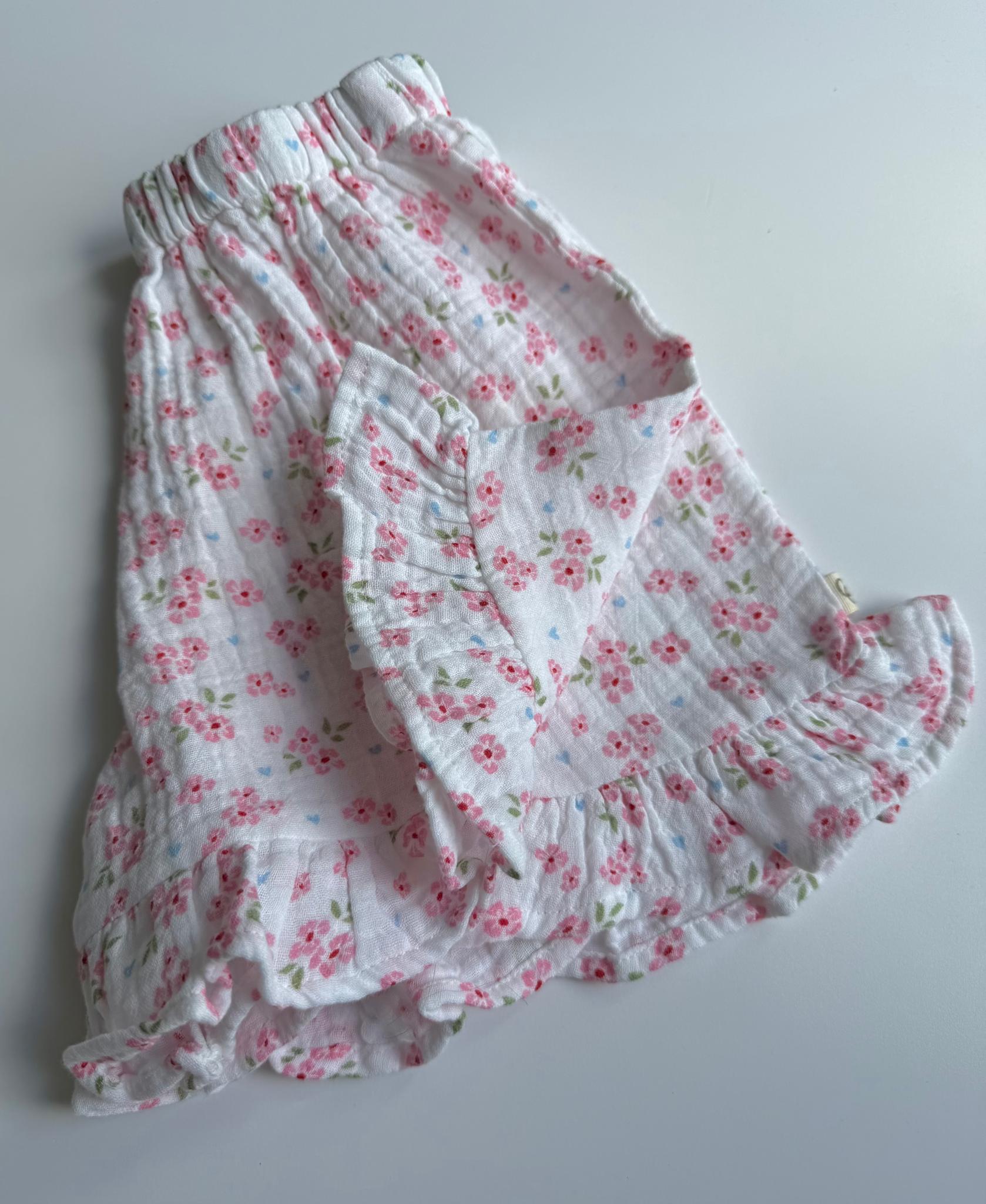 muslin shorts - blossom bliss