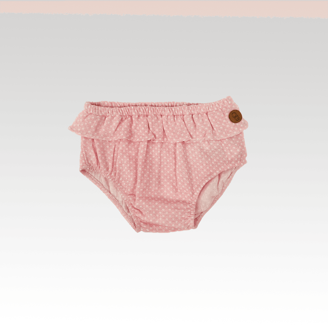 Pumphose aus Bio-Musselin, Babybogen-Print