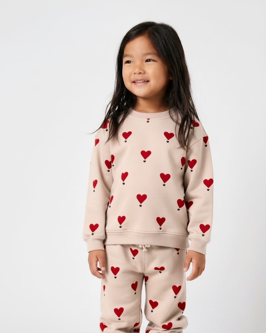 Sweatshirt - hearts on point