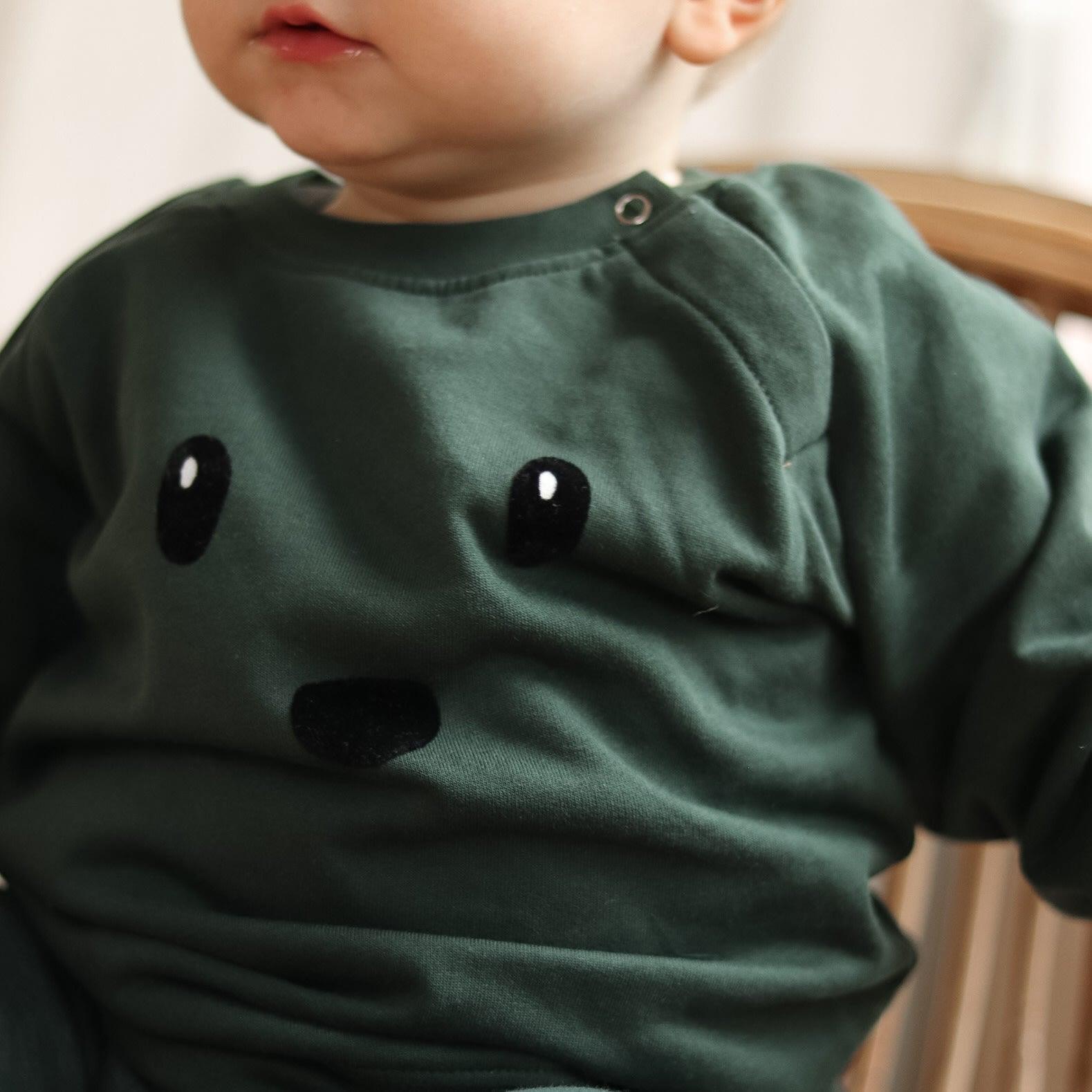 Louie Sweatbluse mit Knopfverschluss