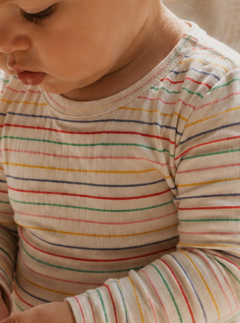 chunky rib body - rainbow stripes