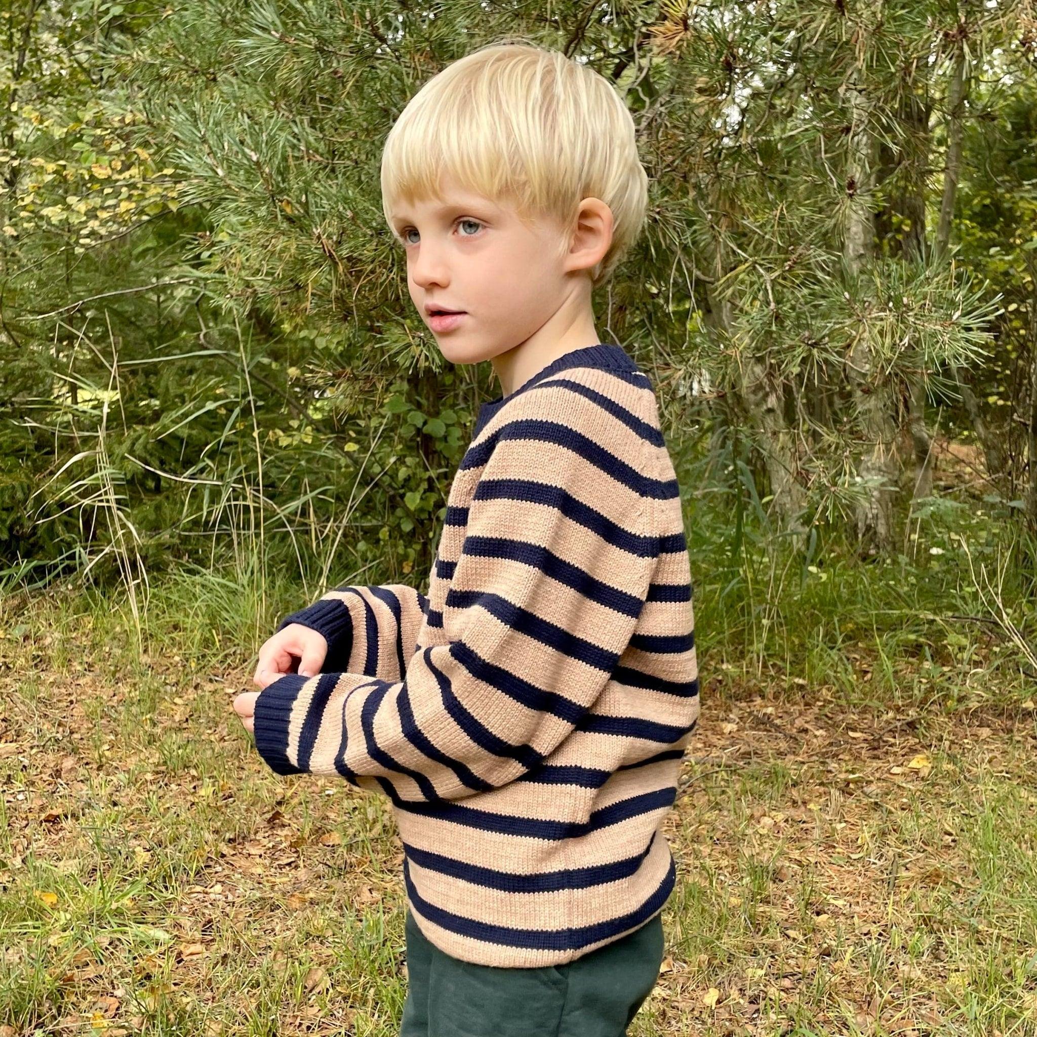Pullover aus Merinowolle/Baumwolle