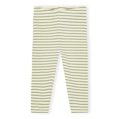 chunky rib leggings - artichoke eller rosey stripes