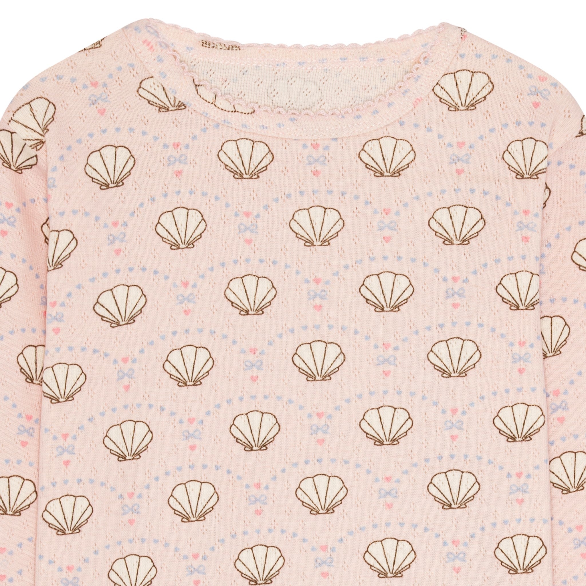 pointelle bluse - bow shell