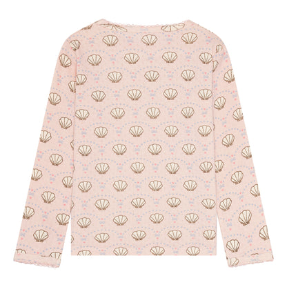 pointelle bluse - bow shell