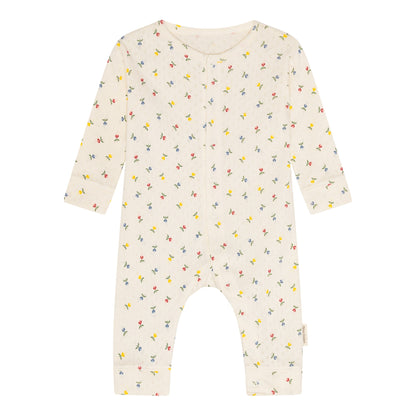 pointelle onesie - fluffy bell multi