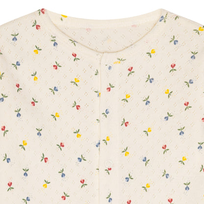 pointelle onesie - fluffy bell multi