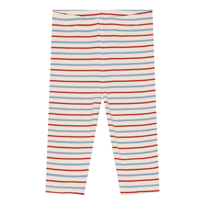 rib leggins - seaside stripe