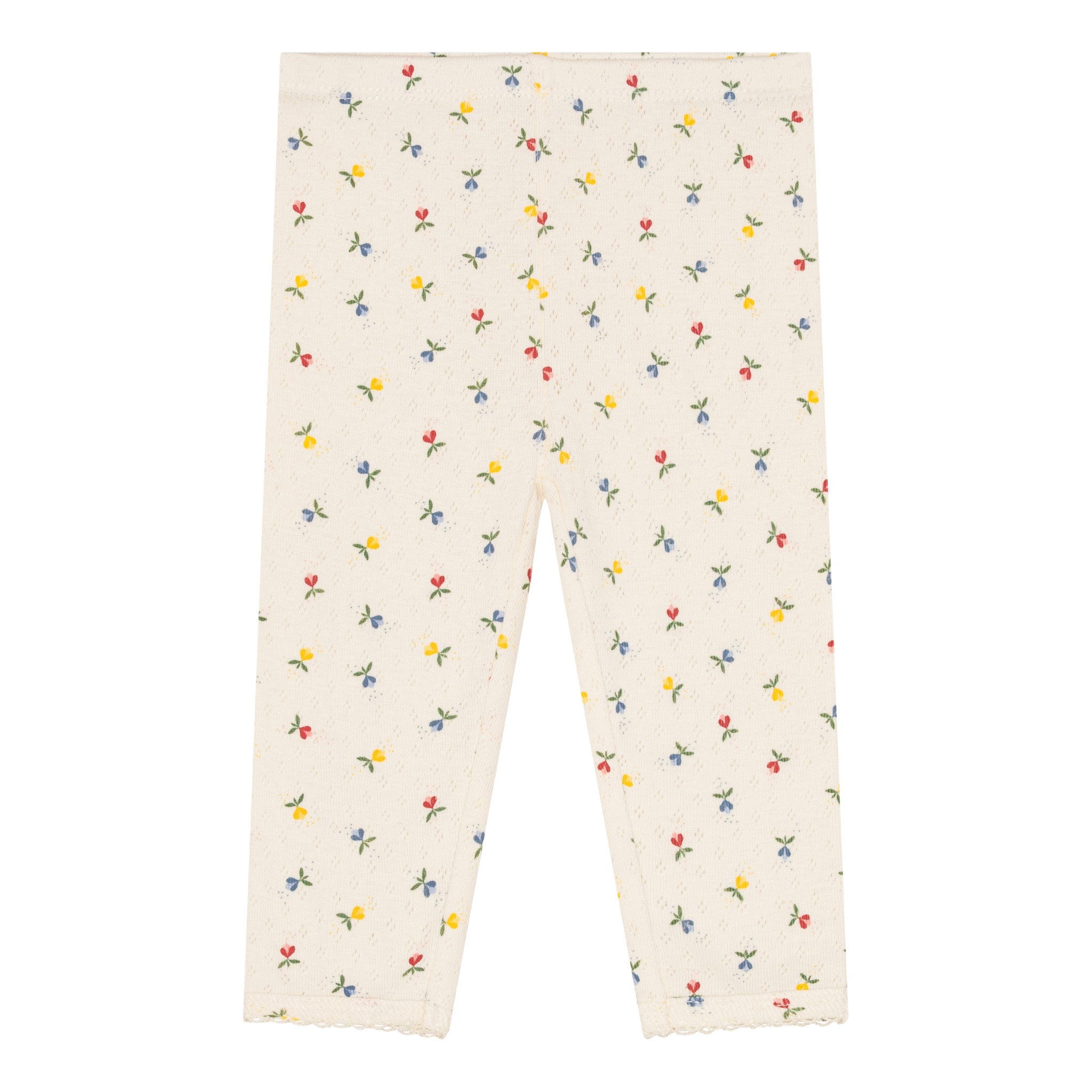 pointelle leggins - fluffy bell multi