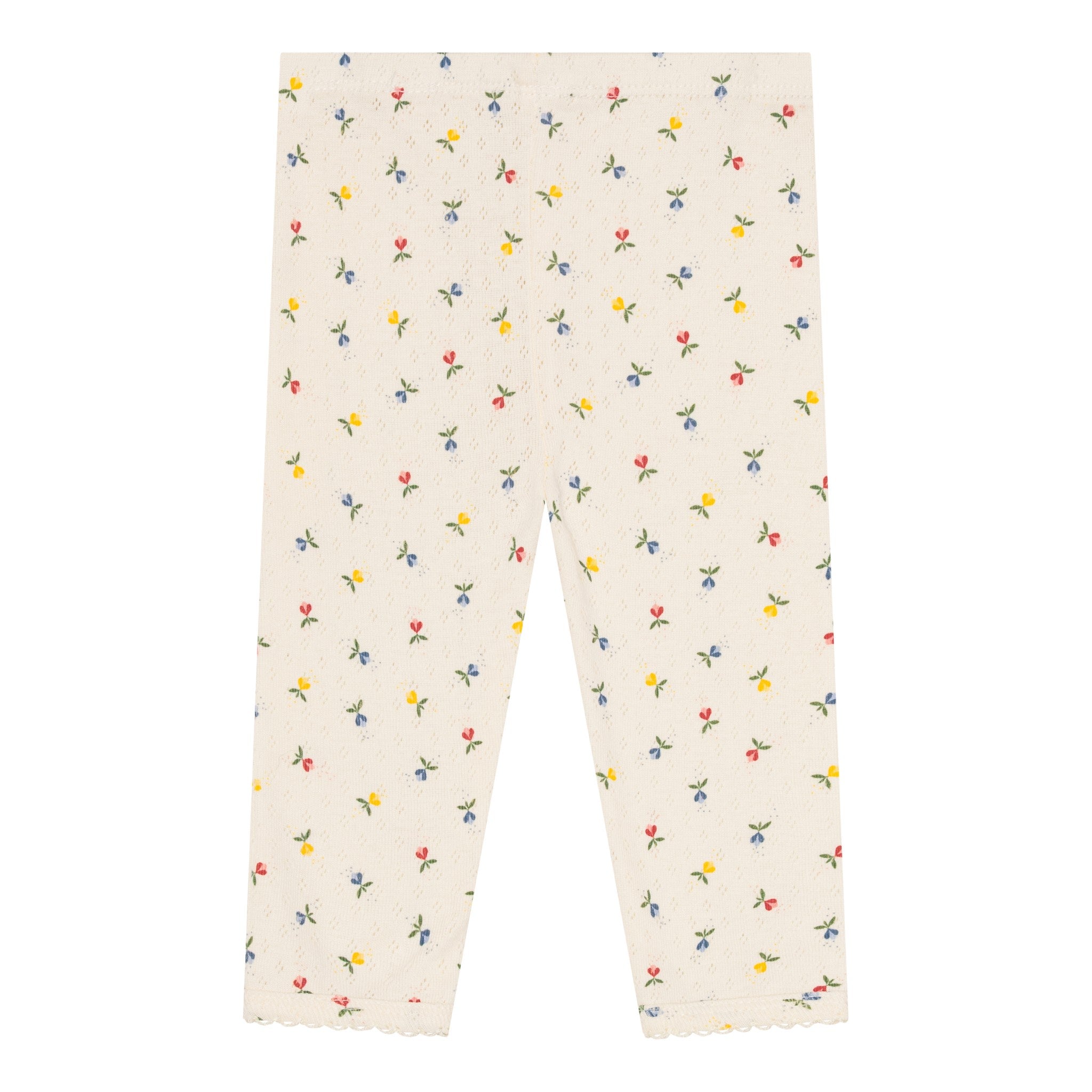 pointelle leggins - fluffy bell multi