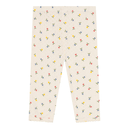 pointelle leggins - fluffy bell multi