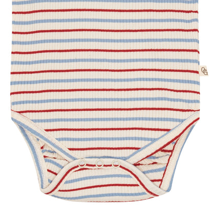 body kortærmet - seaside stripe