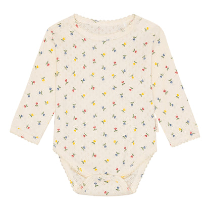 pointelle body - fluffy bell multi