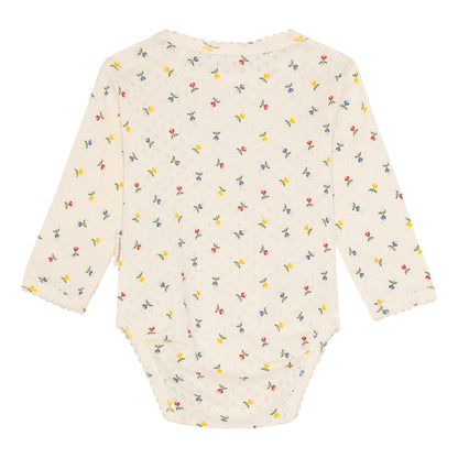 pointelle body - fluffy bell multi