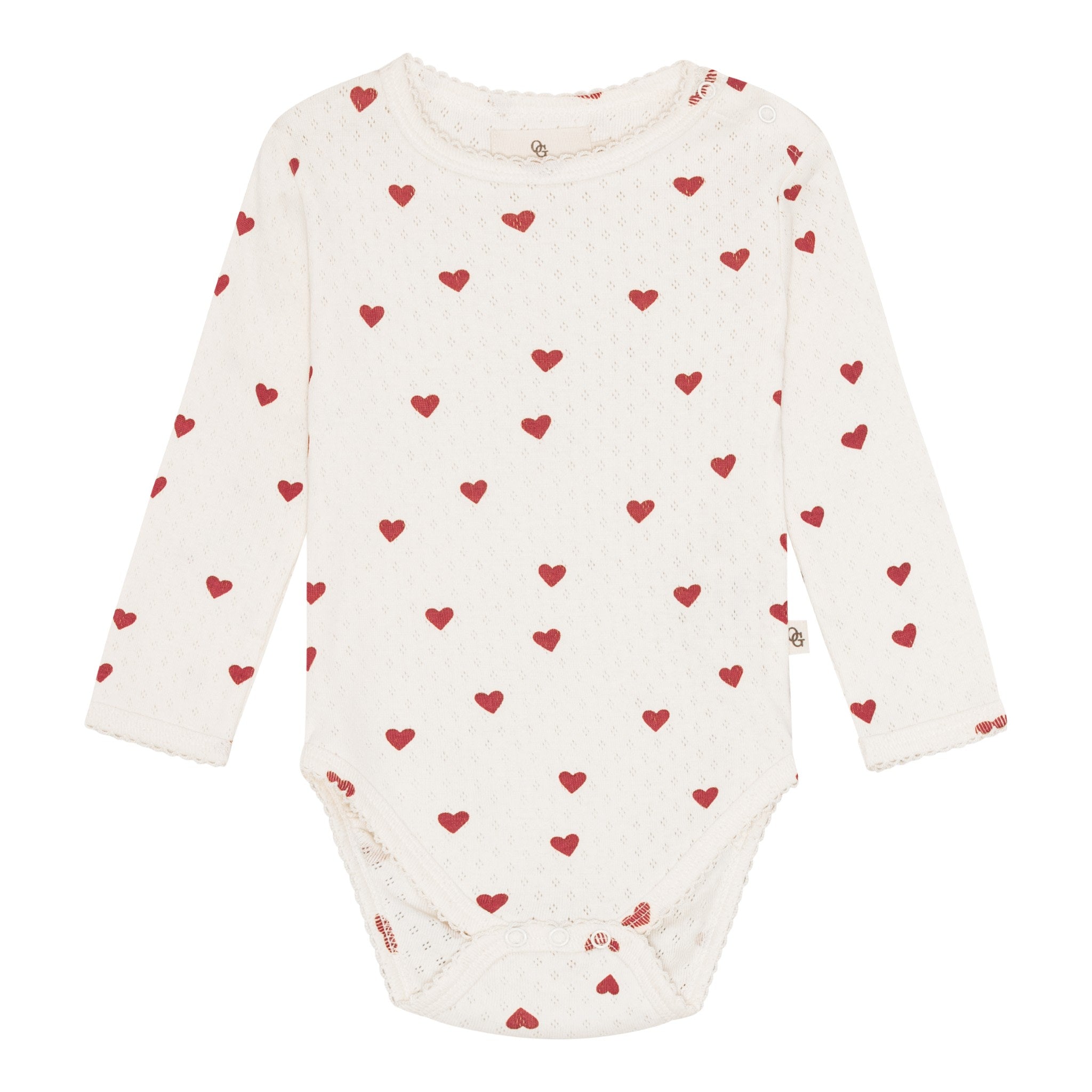 Pointelle body - love hearts