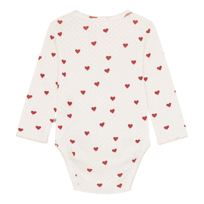 Pointelle body - love hearts