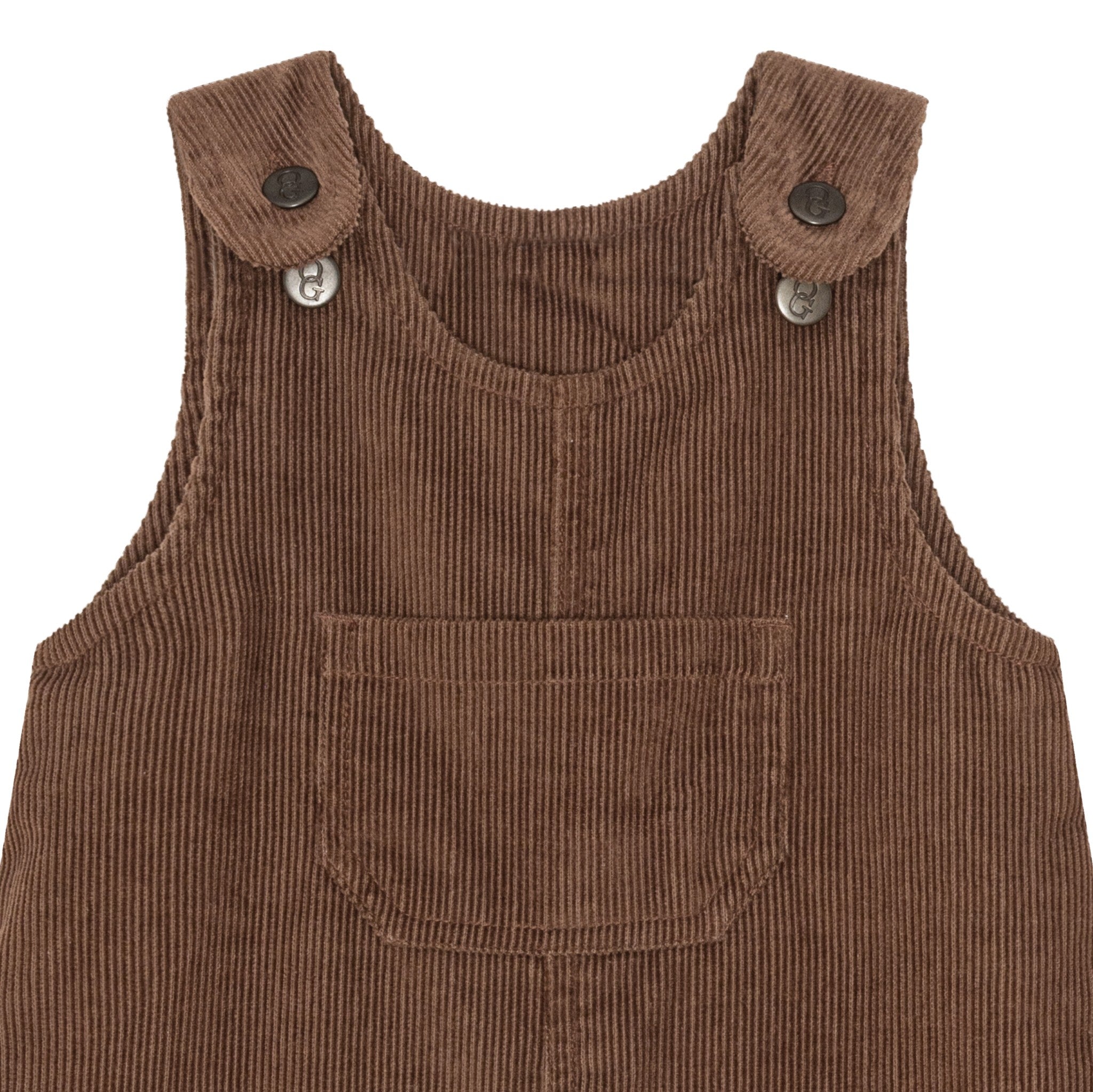 Fløjls overalls - chocolate brown