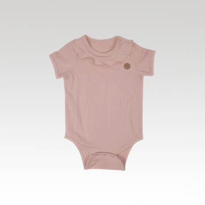 Body für Baby mit Rüschen – Mädchen – Hellrosa