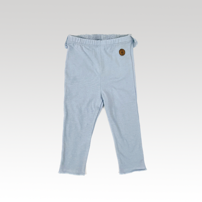 Leggings für Babys mit Rüschen – Himmelblau