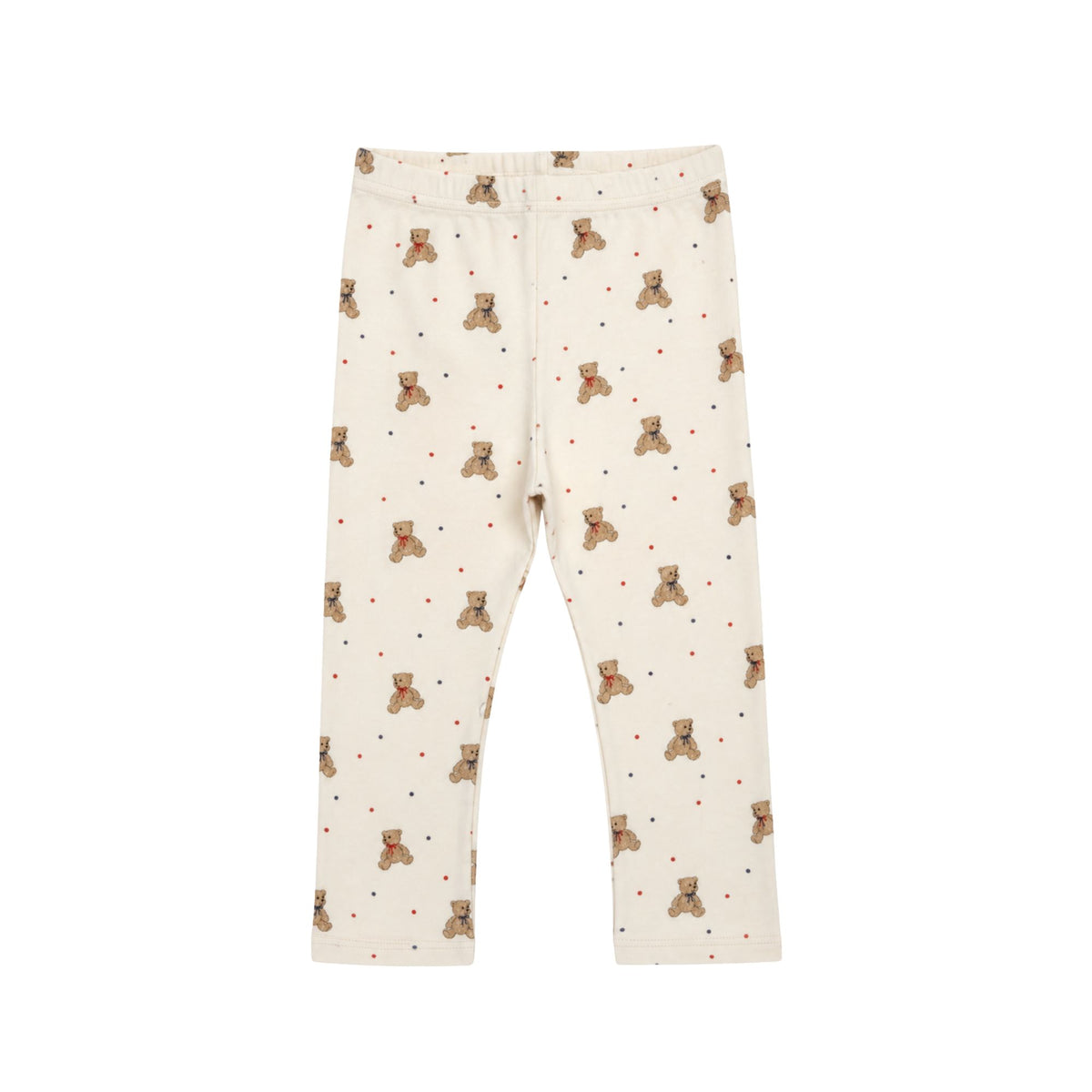 jersey leggings - teddy bear