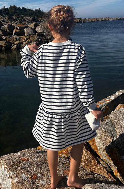 Sweat kjole - sailor stripes