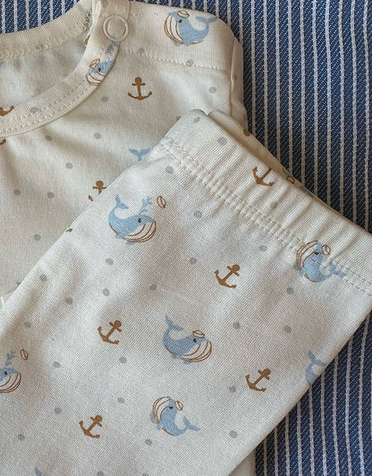 Baby whale body - kortærmet