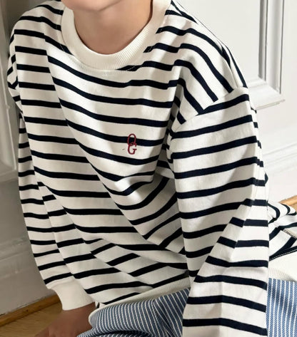 Sailor bluse - stribet sweatshirt