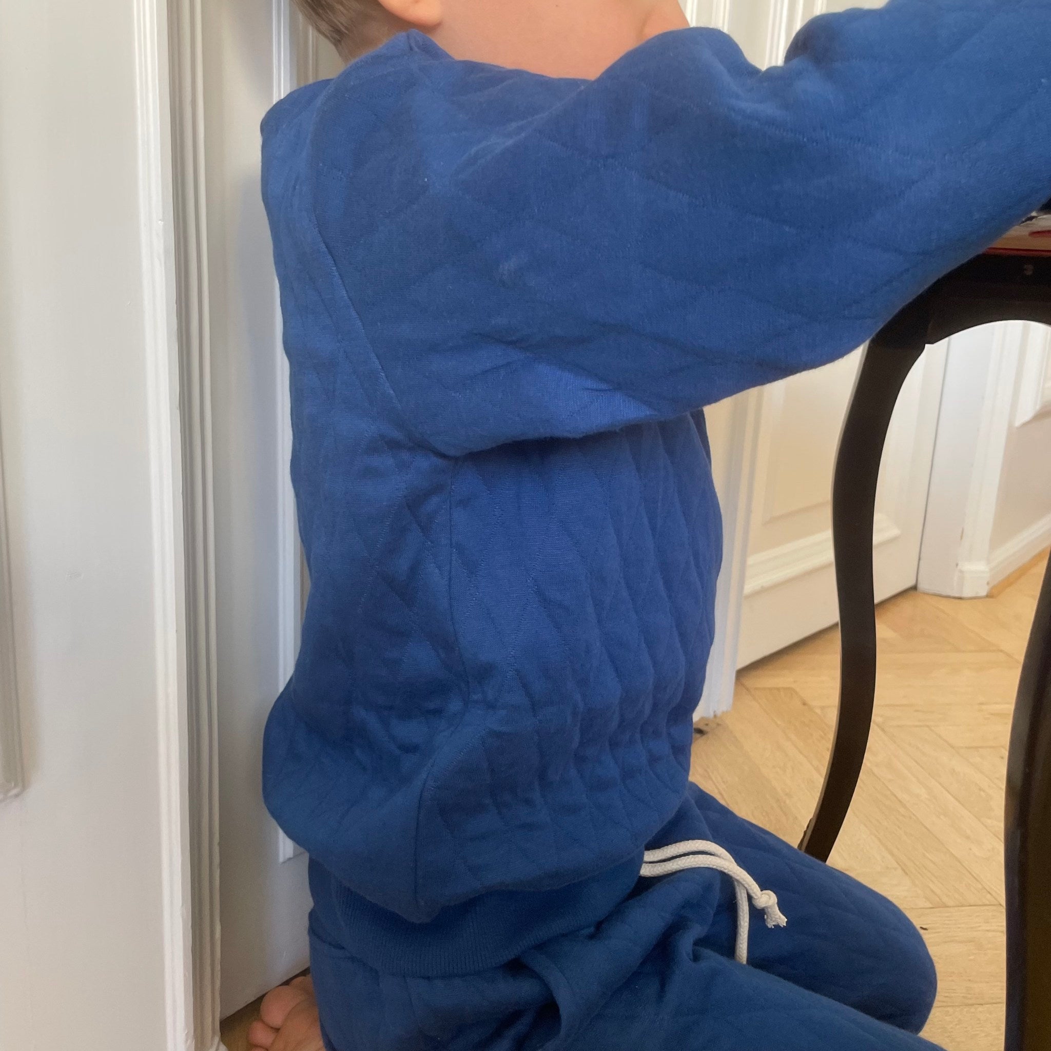 Kai Steppbluse – Kobaltblau