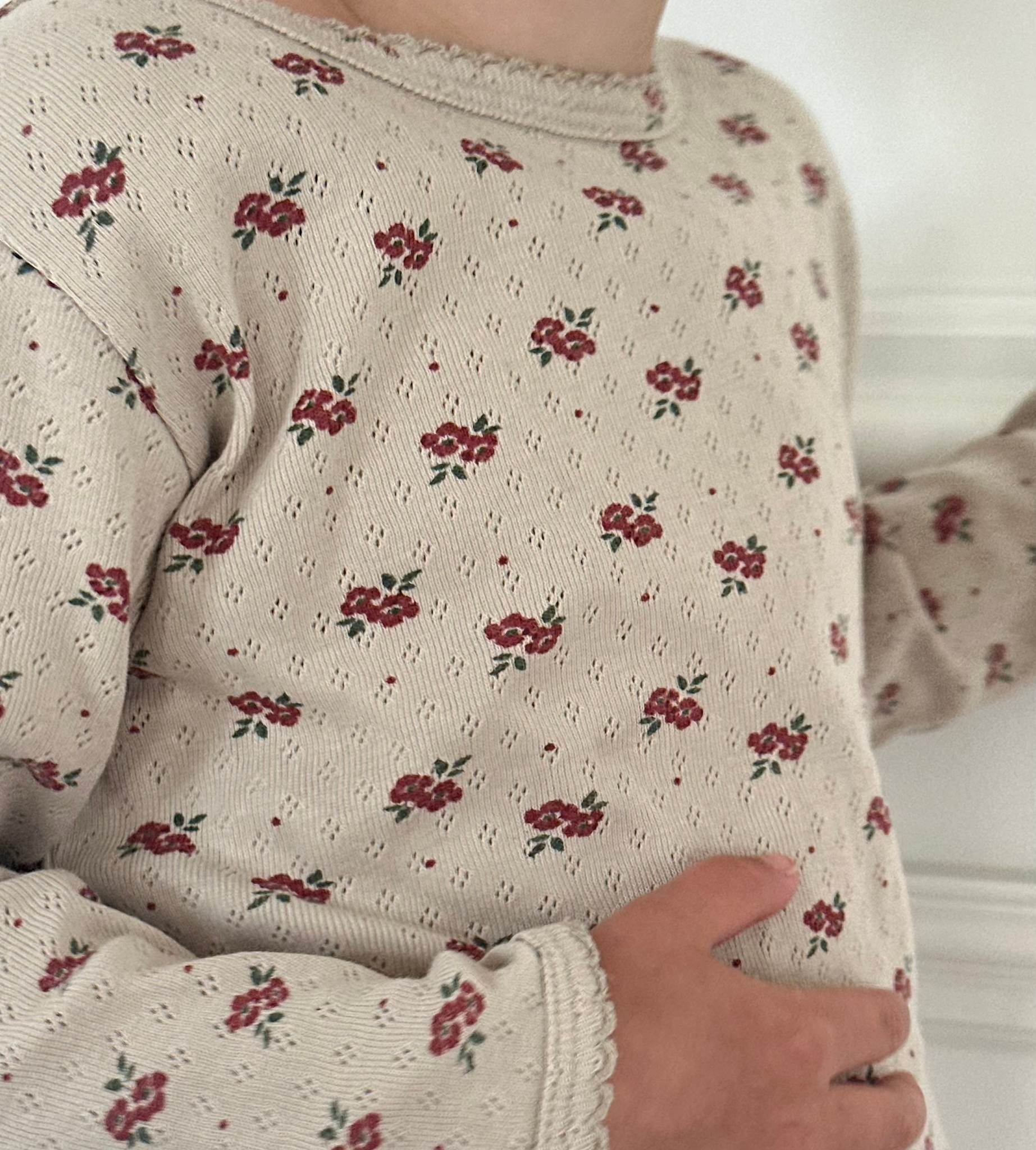 pointelle bluse - autumn bloom