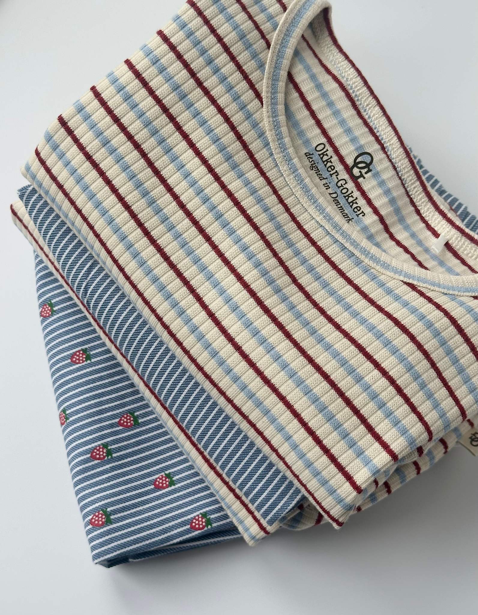rib bluse - seaside stripe