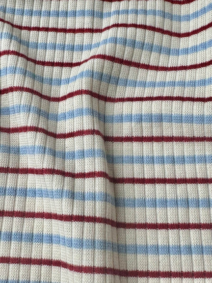 rib leggins - seaside stripe
