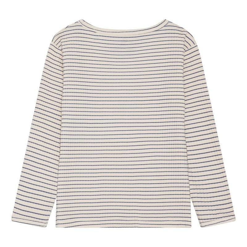 chunky rib bluse - softice stripes