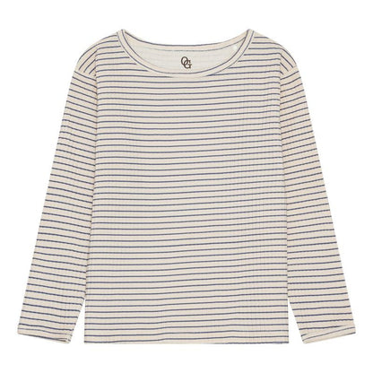 chunky rib bluse - softice stripes
