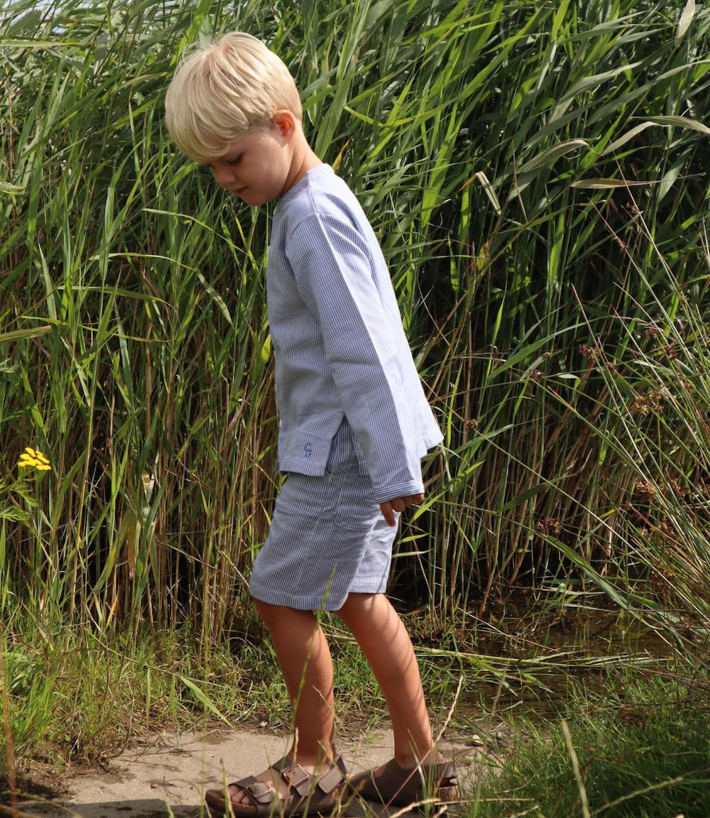 Elmer Milk Boy Shorts – blau und weiß